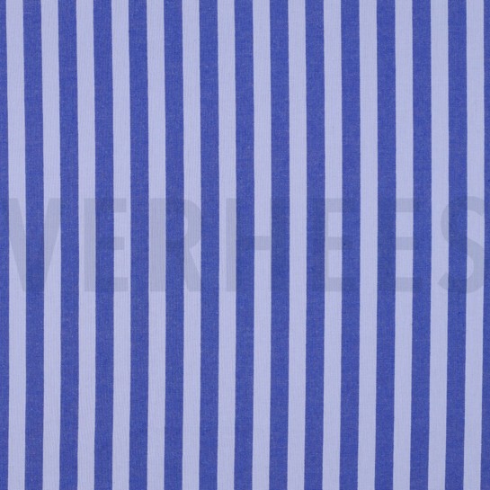 KATOEN GARENGEVERFD STREPEN BLAUW #7