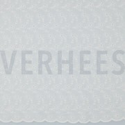 KATOEN EMBROIDERY TWEE-ZIJDIGE GOLFRAND WIT (thumbnail)