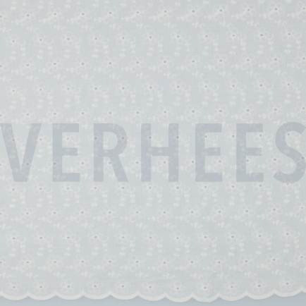 COTTON EMBROIDERY TWO-SIDE SCALLOP WHITE (hover)