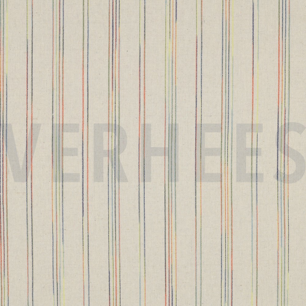 LINNEN VISCOSE STREPEN MULTI