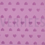 KATOEN BADSTOF GEBREID HARTEN LILA (thumbnail)