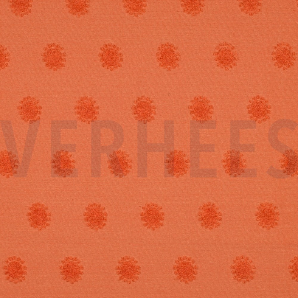 COTTON TOWELLING KNIT SUN ORANGE