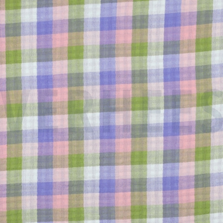 MUSSELIN DOPPELSEITIG KAROS HELLROSA/LAVENDEL (hover)