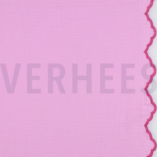 DOUBLE GAUZE TWEE-ZIJDIGE GOLFRAND LICHTROZE #7