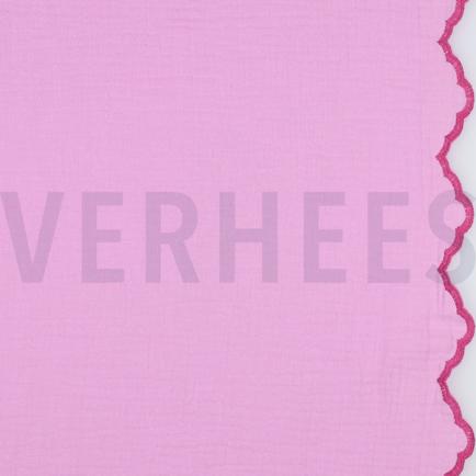 DOUBLE GAUZE TWO-SIDE SCALLOP LIGHT PINK (hover)