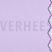 DOUBLE GAUZE TWEE-ZIJDIGE GOLFRAND LILA (thumbnail)