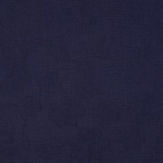 DOUBLE GAZE DE COTON BRODERIE FLEURS BLEU MARINE (thumbnail)