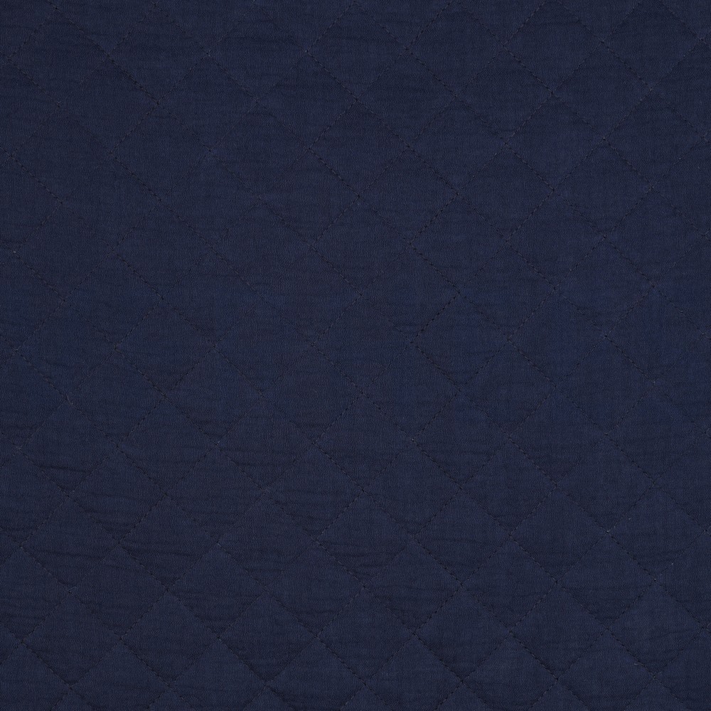 DOUBLE GAUZE QUILT MARINEBLAUW