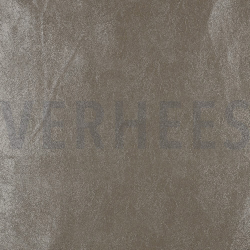 IMITATIELEER GLANZEND STRETCH STEEN/GRIJSBEIGE