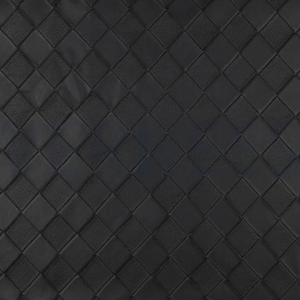 FAUX LEATHER WOVEN BLACK (hover)
