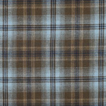 BRUSHED YARN DYED CHECKS BLUE (hover)