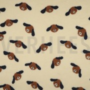 TEDDY JACQUARD CHIENS BEIGE/MARRON (thumbnail)