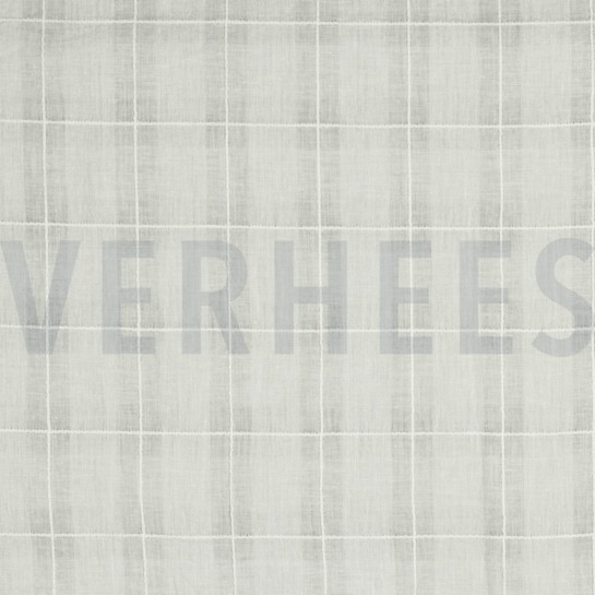 BAUMWOLLE VOILE DOBBY GEBROCHEN WEISS #7