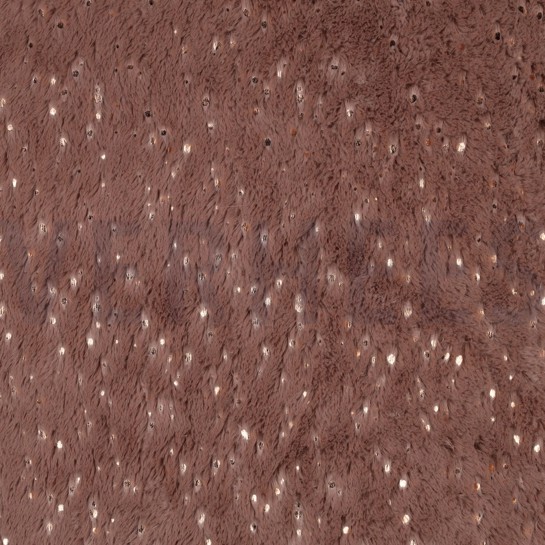 KUNSTPELZ MIT FOLIE DUNKELROSA #7