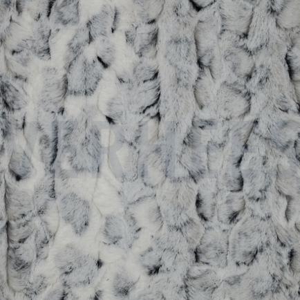 FAUX FUR ANIMAL SKIN BLACK (hover)