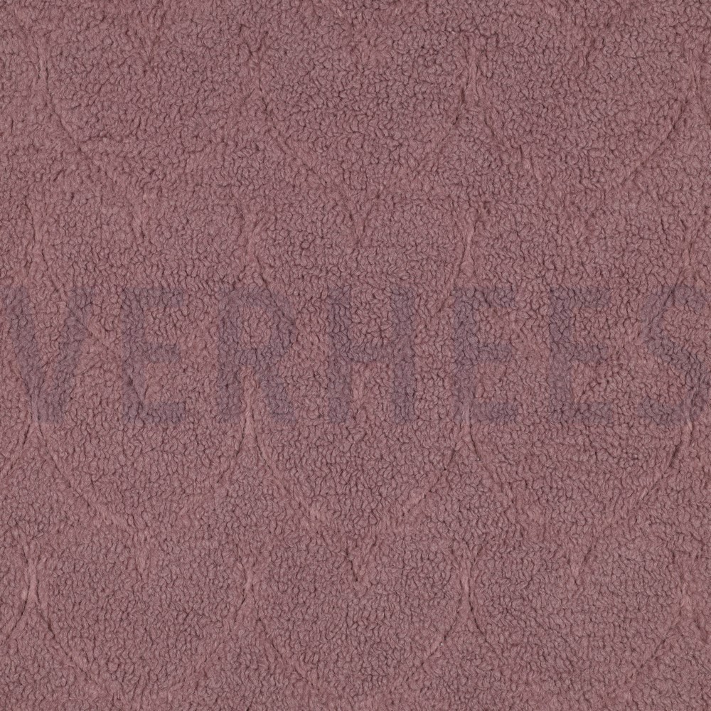 TEDDY JACQUARD HEARTS MAUVE