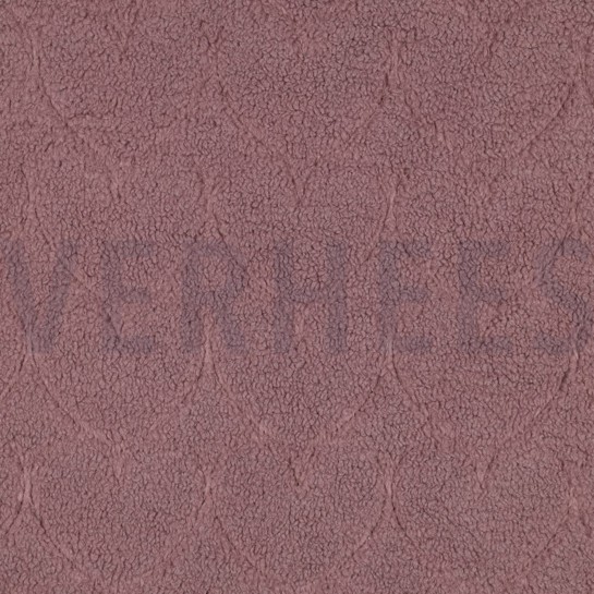 TEDDY JACQUARD HEARTS MAUVE #7