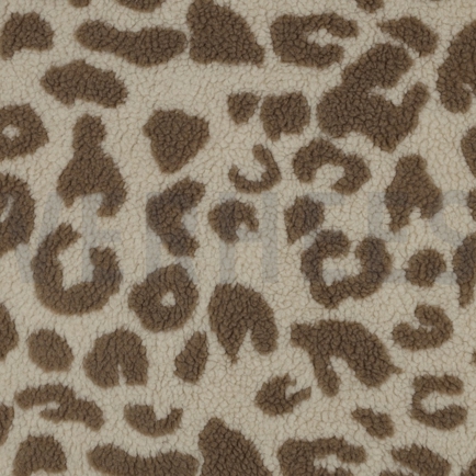 TEDDY JACQUARD ANIMAL SKIN TAUPE (hover)