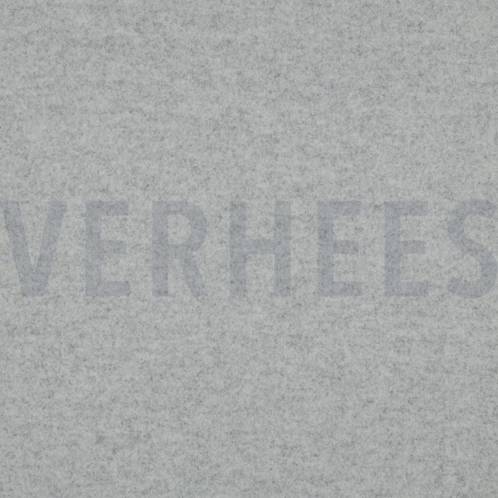 STRICK WOLLLOOK HELLGRAU MELIERT