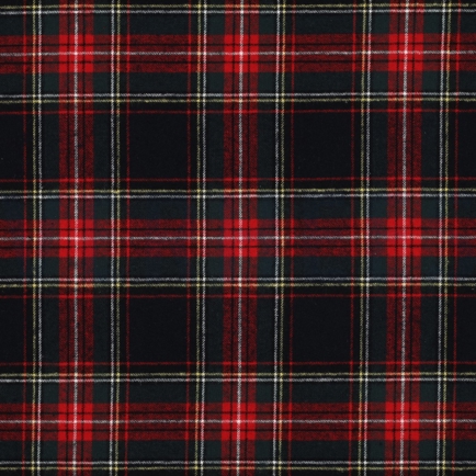 KATOEN GARENGEVERFD GEBORSTELDE RUITEN DONKERBLAUW/ROOD (hover)