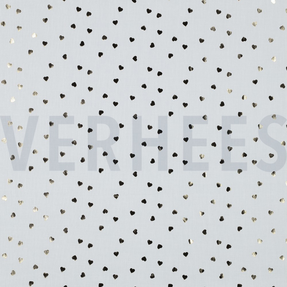 KATOEN FOLIE HARTJES WIT