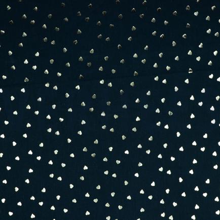 BAUMWOLLE FOLIE HERZEN MARINEBLAU (hover)