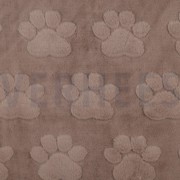 FLEECE DOG PAWS TAUPE (thumbnail)