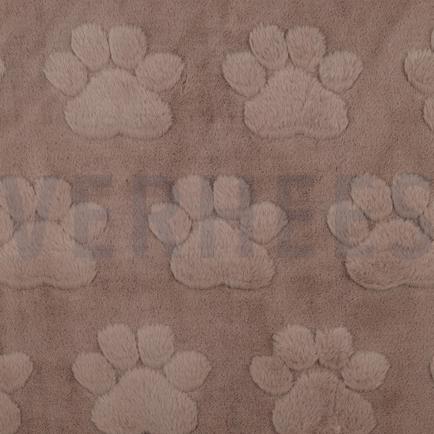 FLEECE DOG PAWS TAUPE (hover)