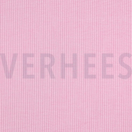 COTTON SEERSUCKER YARN DYED STRIPES PINK #7