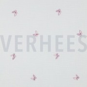 DOUBLE GAUZE EMBROIDERY VLINDERS WIT (thumbnail)