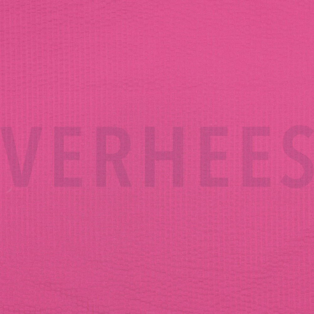 COTTON JACQUARD SEERSUCKER FUCHSIA