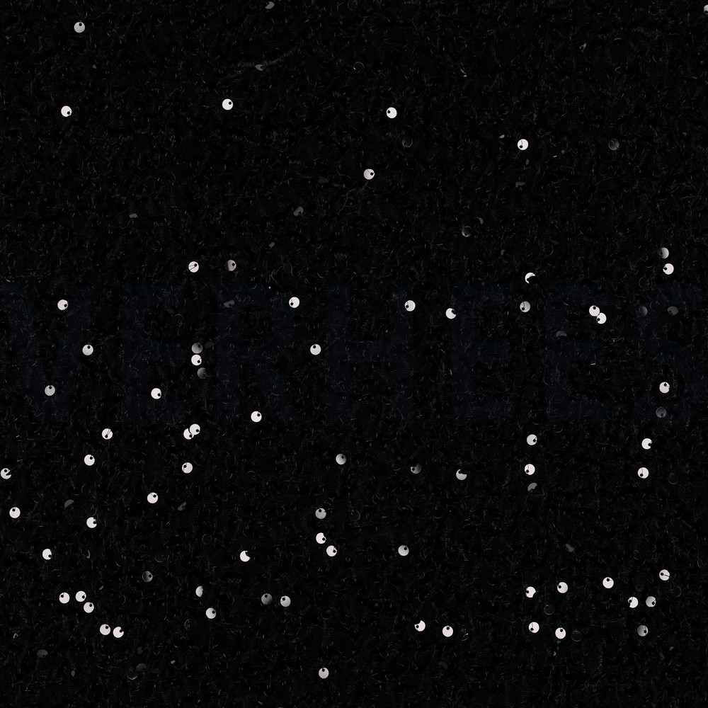 PAILLETTEN FLUWEEL ZWART