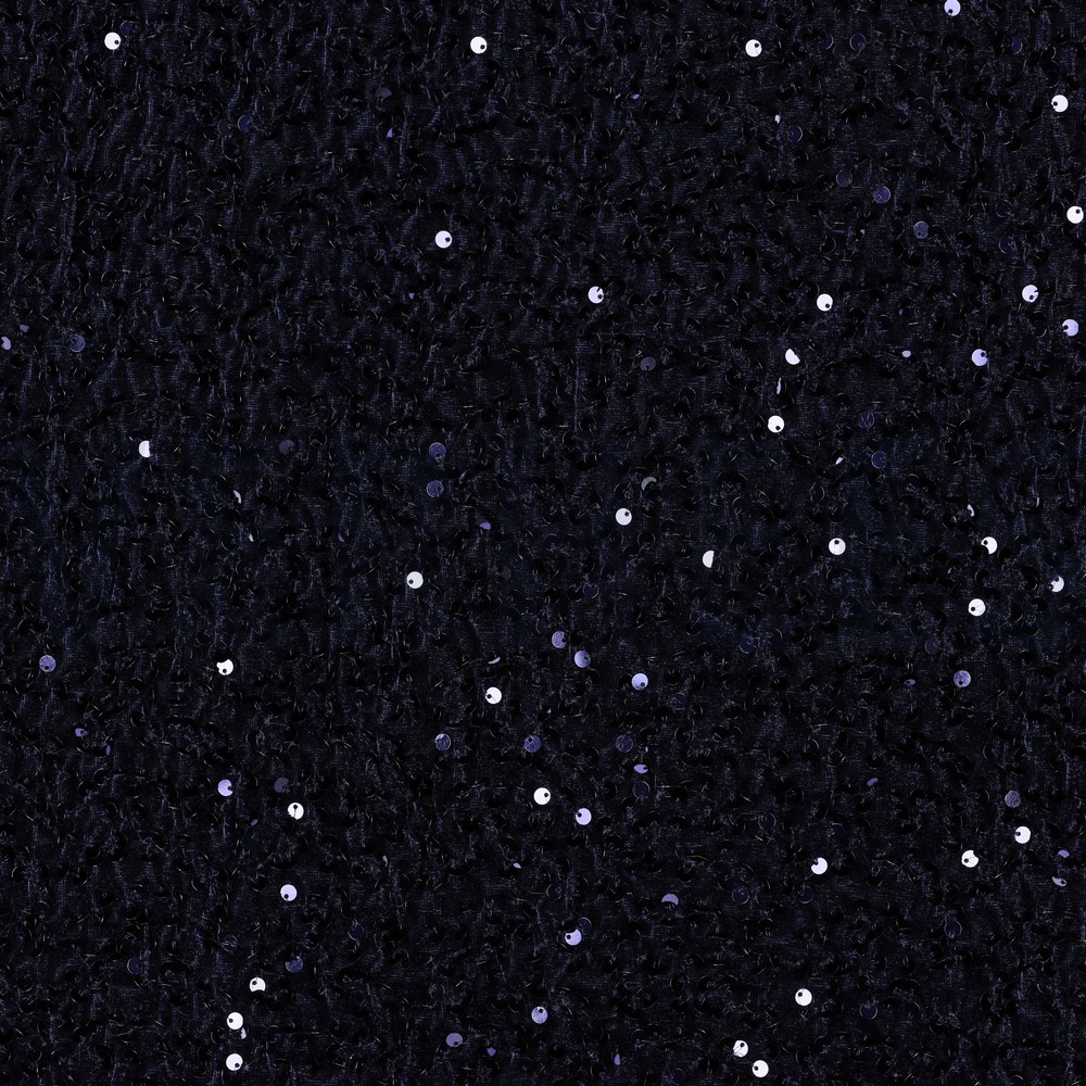 PAILLETTEN SAMT MARINEBLAU