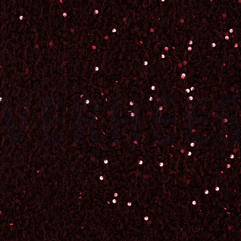 PAILLETTEN SAMT BORDEAUXROT