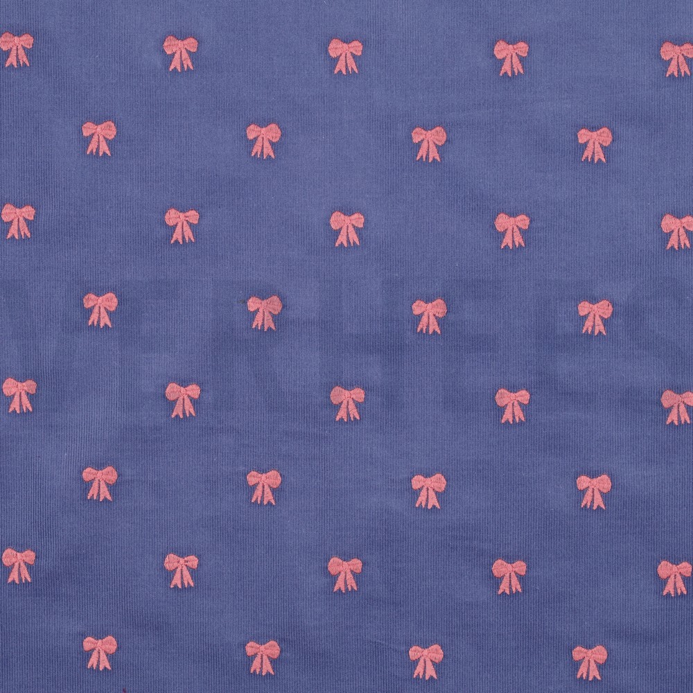 BABYCORD EMBROIDERY BOWS JEANS