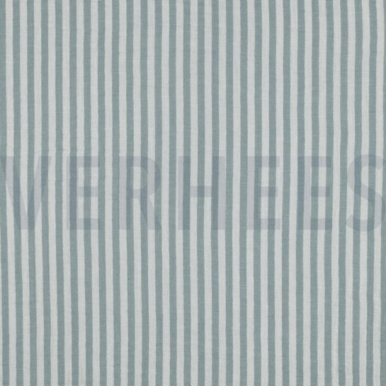 MUSSELIN GARNGEFÄRBT STREIFEN SALBEI #7