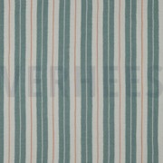 DOUBLE GAUZE YARN DYED STRIPES GREEN (thumbnail)