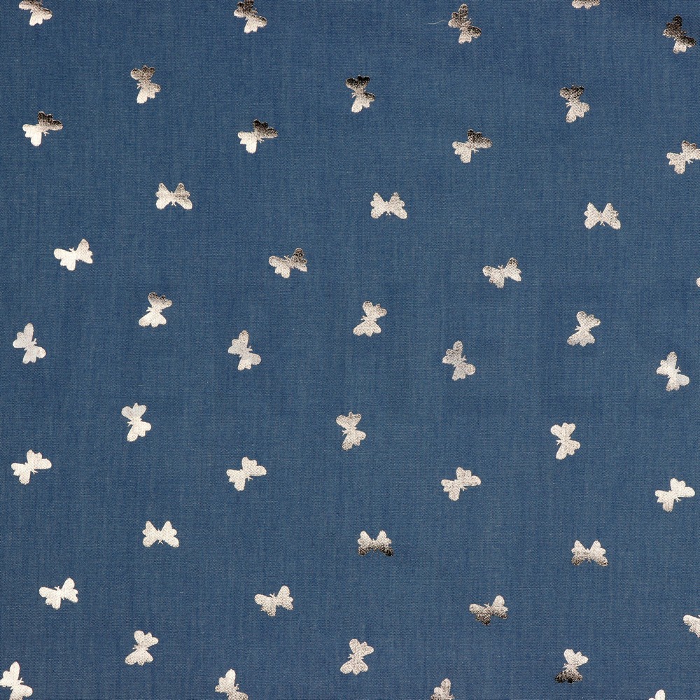 JEANS FOLIE VLINDERS GEBLEEKT