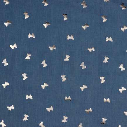 JEANS FOIL PAPILLONS DÉCOLORÉ (hover)