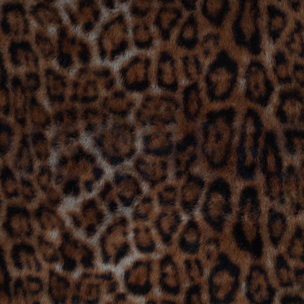 FAUX FUR ANIMAL SKIN BROWN