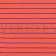 KATOEN BADSTOF GARENGEVERFD STREPEN ORANJE/PAARS (thumbnail)
