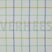 MUSSELIN GARNGEFÄRBT KAROS GRÜN (thumbnail)