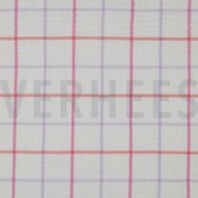 DOUBLE GAUZE YARN DYED CHECKS LAVENDER (thumbnail)