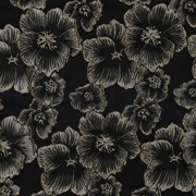 JACQUARD BLOEMEN ZWART (thumbnail)