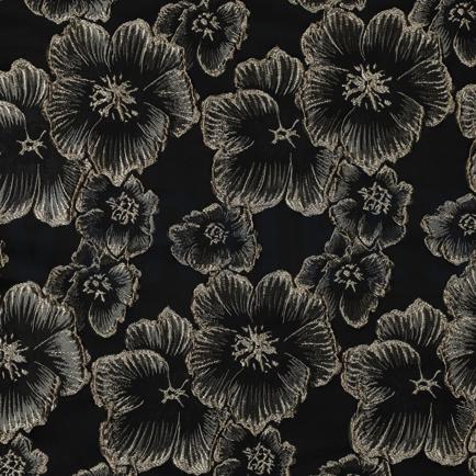 JACQUARD FLOWERS BLACK (hover)