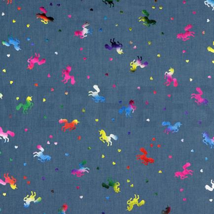 JEANS FOIL UNICORNS BLEACHED (hover)
