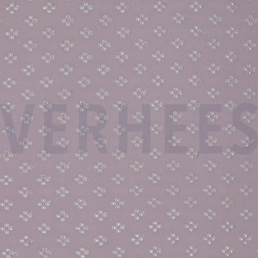 VISCOSE RADIANCE BRODERIE LILAS