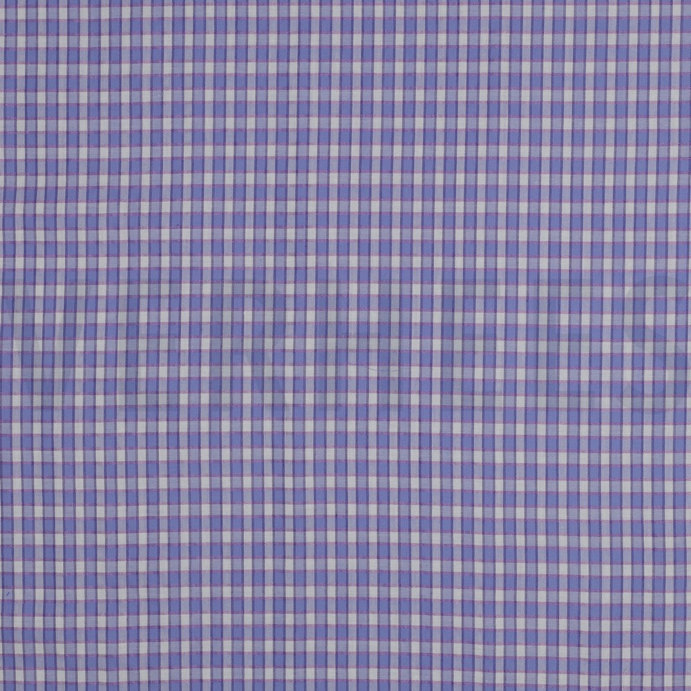 COTTON YARN DYED CHECKS SHINY THREAD LAVENDER