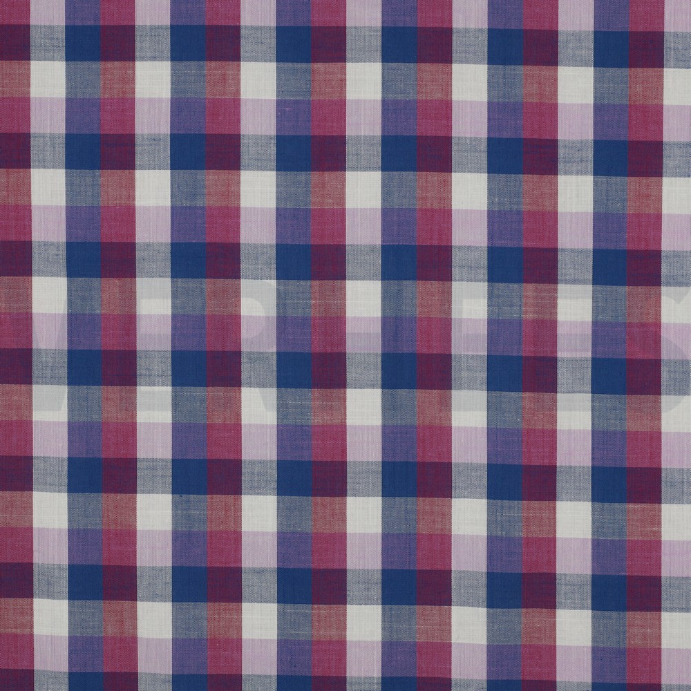 COTTON YARN DYED CHECKS CERISE