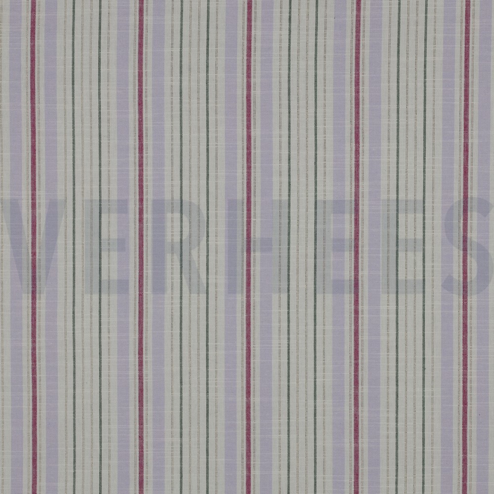 KATOEN GARENGEVERFD STREPEN LUREX LILA